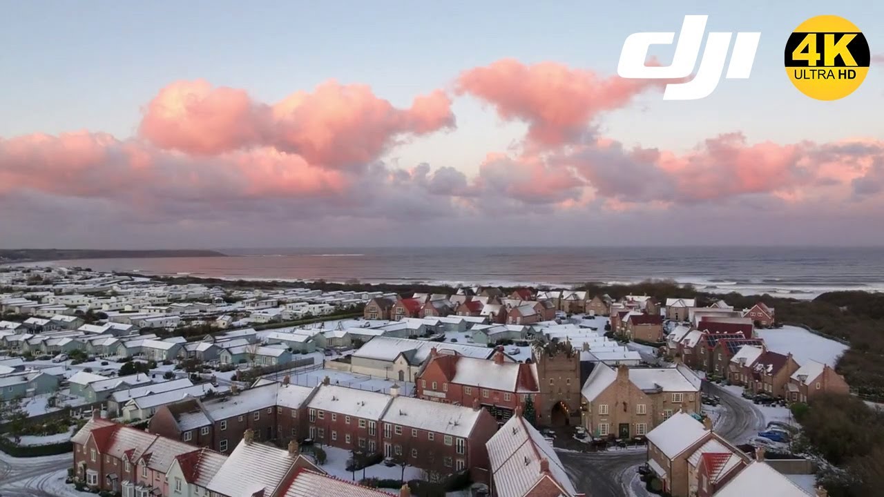 The Bay Filey Holiday Resort in Winter | DJI NEO [4K]