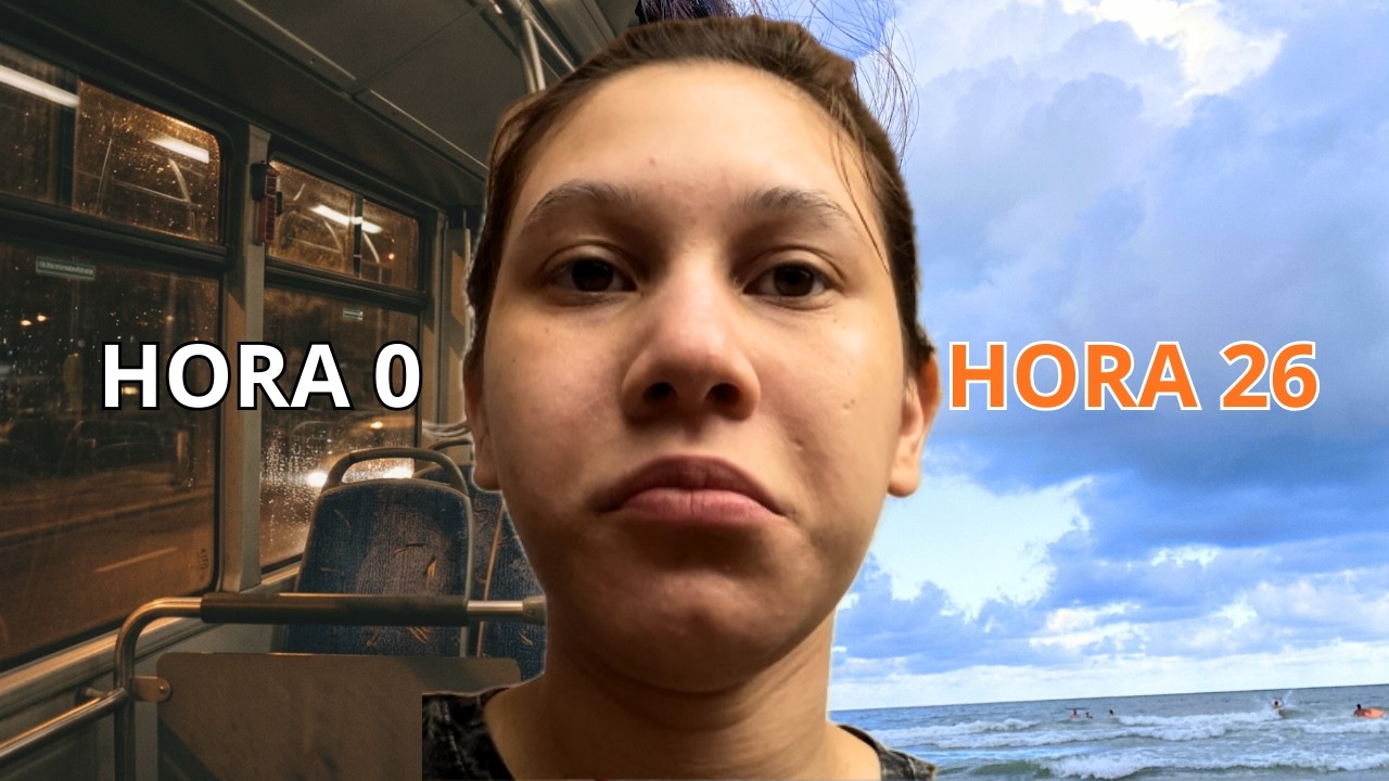 Sobreviviendo 26 HORAS de viaje en un bus para llegar a una playa en Brasil