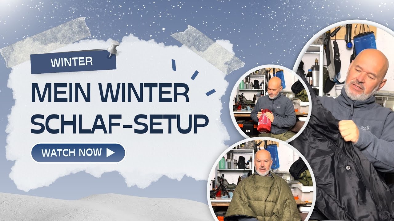 WINTER - Mein Winter-Schlaf-Setup! Boden + Hängematte #bushcraftgear #bushcraft #outdoor