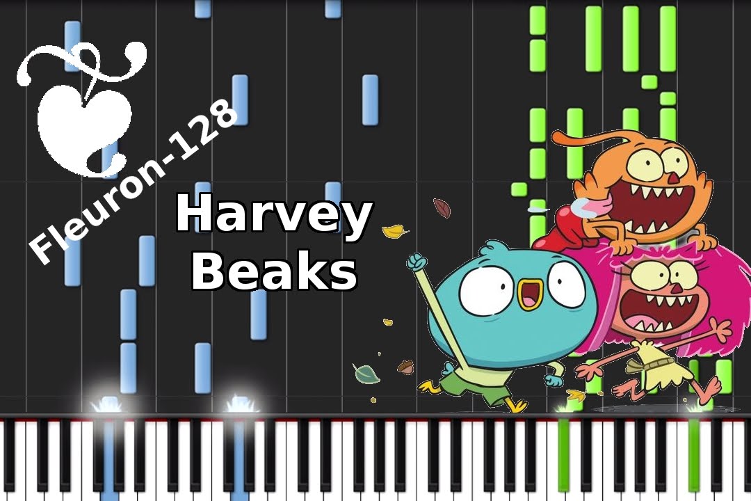 'Harvey Beaks theme' by 'Ego Plum' - Synthesia