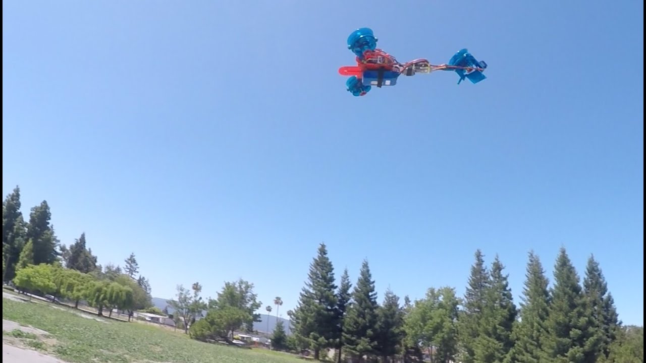 UAS Hornet Tilt-rotor EDF tricopter - Open Field Test 20150527