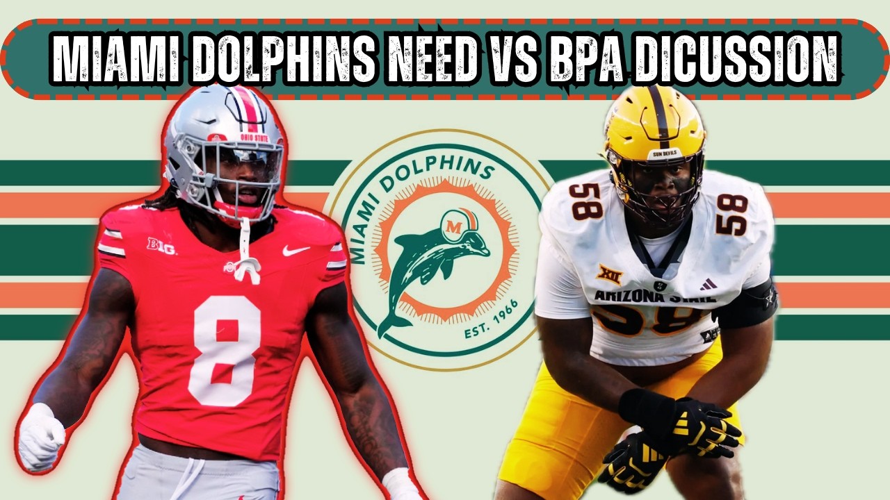 Why the Miami Dolphins Should Take BPA in the 2026 NFL Draft