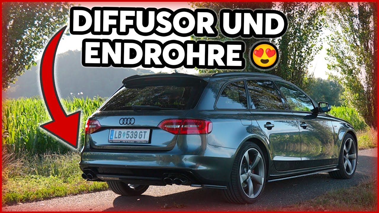 S4 DIFFUSOR UPGRADE am Audi A4 B8 Facelift – Black Edition + Duplex Look