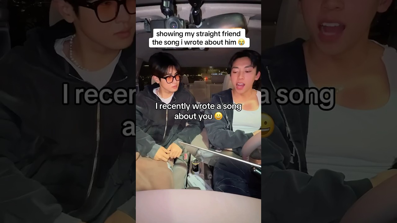 showing my straight friend the song i wrote about him&hellip; 😅 #songwriter #originalsong #gay