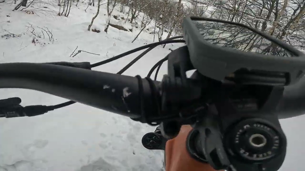 Express innevata prima parte ! MTB Mottarone 25-1-26