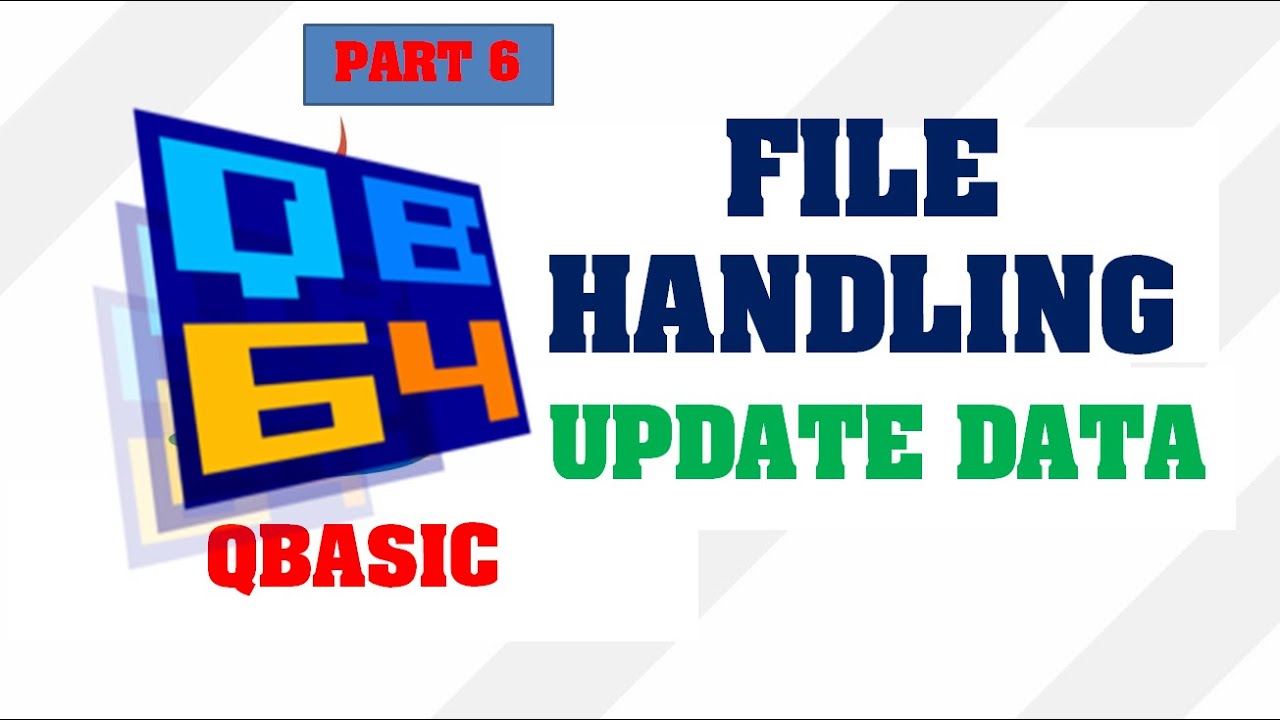 Update Records in File Handling in QBasic || Make Easy