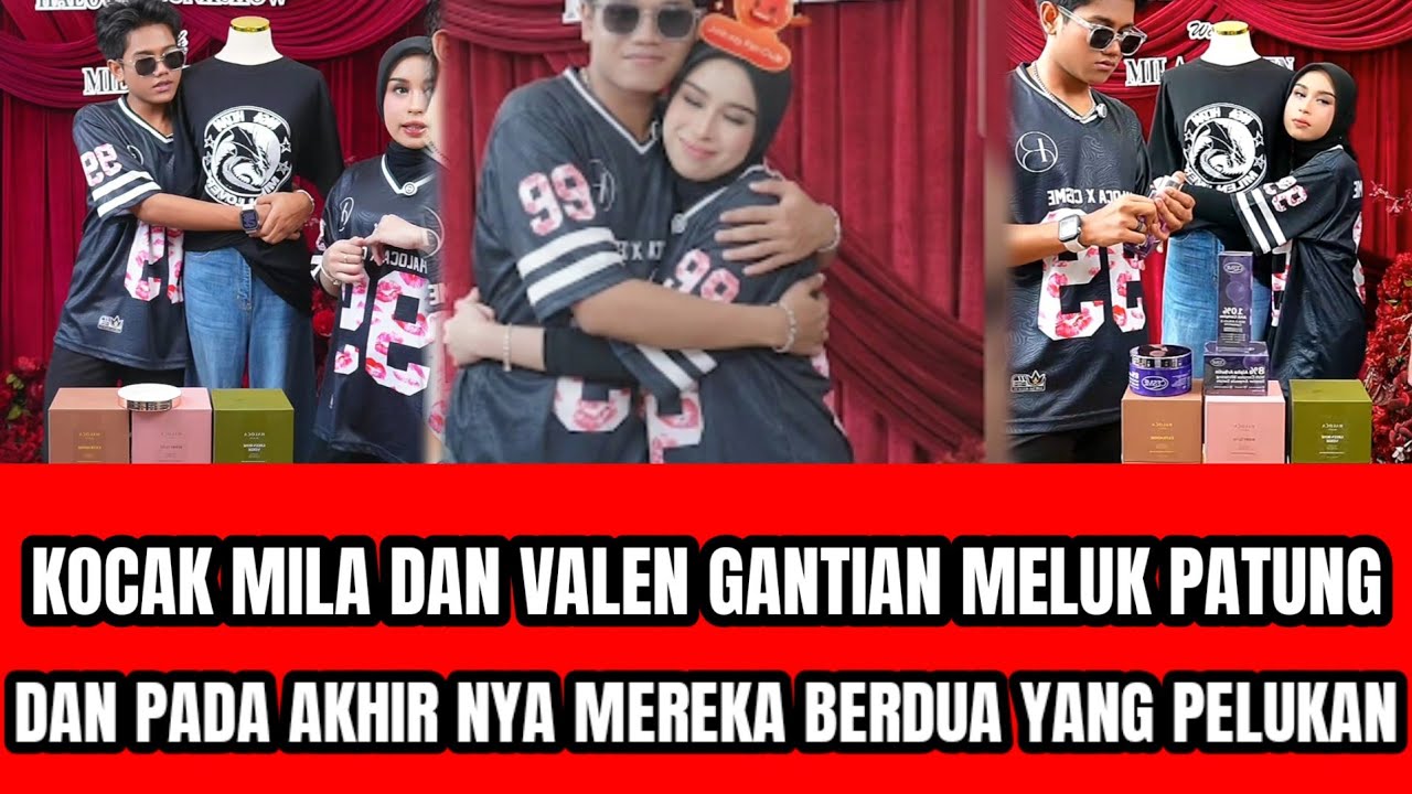 KOCAK MILA DAN VALEN GANTIAN PELUK PATUNG,DAN PADA AKHIR NYA MEREKA YANG PELUKAN