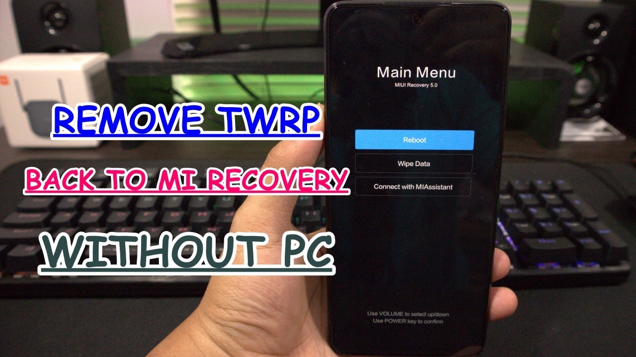 Tanpa PC Cara Hapus TWRP/ Custom Recovery & Back to MIUI Recovery All Xiaomi