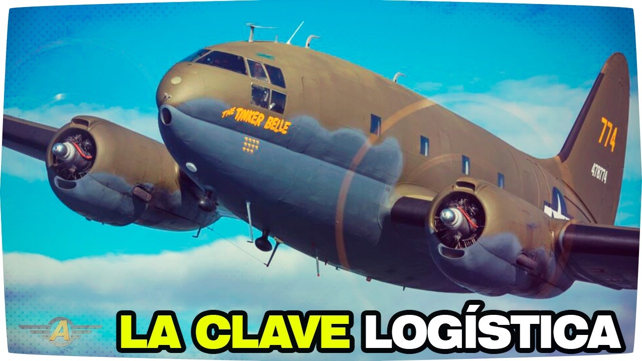 El Verdadero Caballo de Carga de los Aliados - Curtiss C 46 Commando