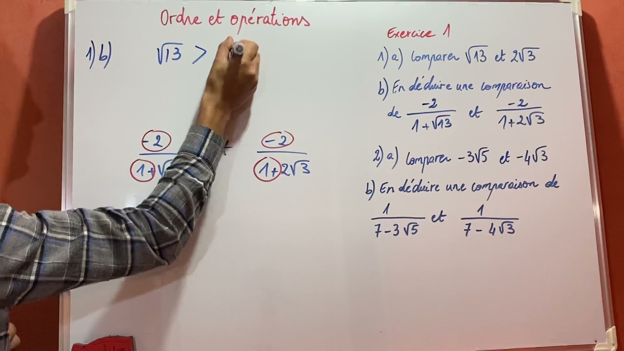 Ordre et opérations partie 1 : Comparaison