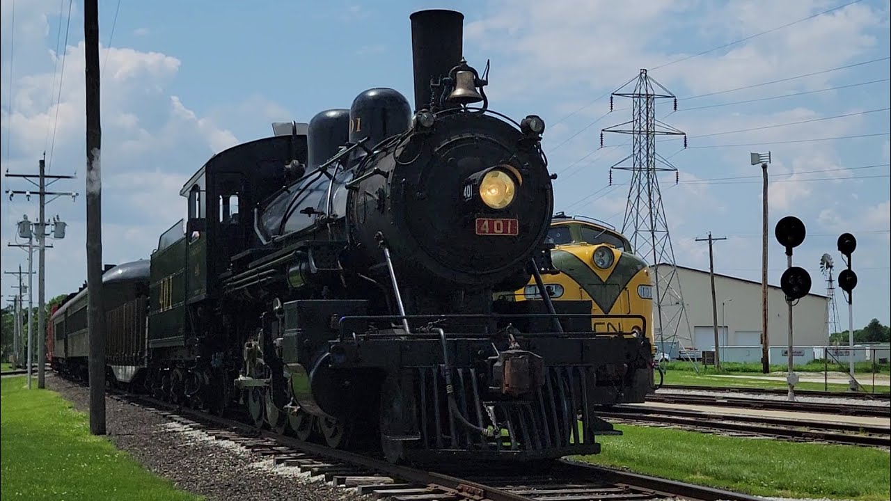 Southern Railway 401 - Monticello Railway Museum May 19th 2024