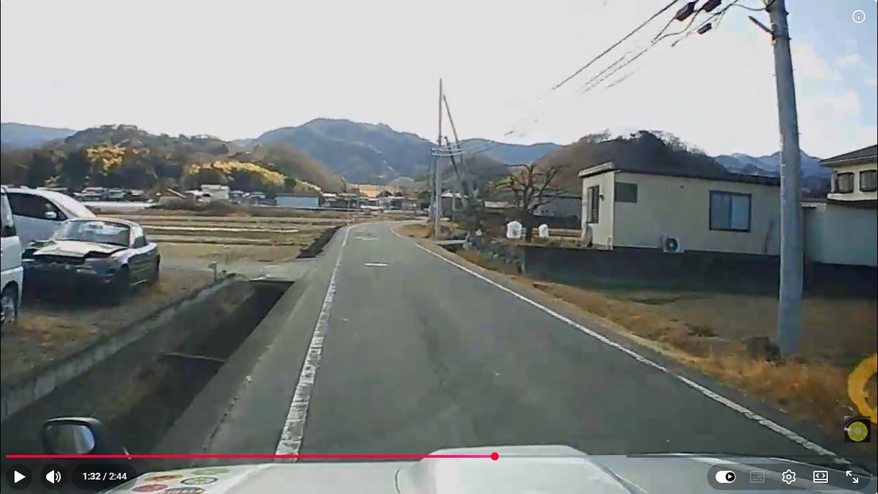 244.農道～県道～農道～病院・薬局の帰り笑～。群馬帝国の日常劇場。中華激安ドラレコ。たまに米軍ラジオON。群馬の車窓から