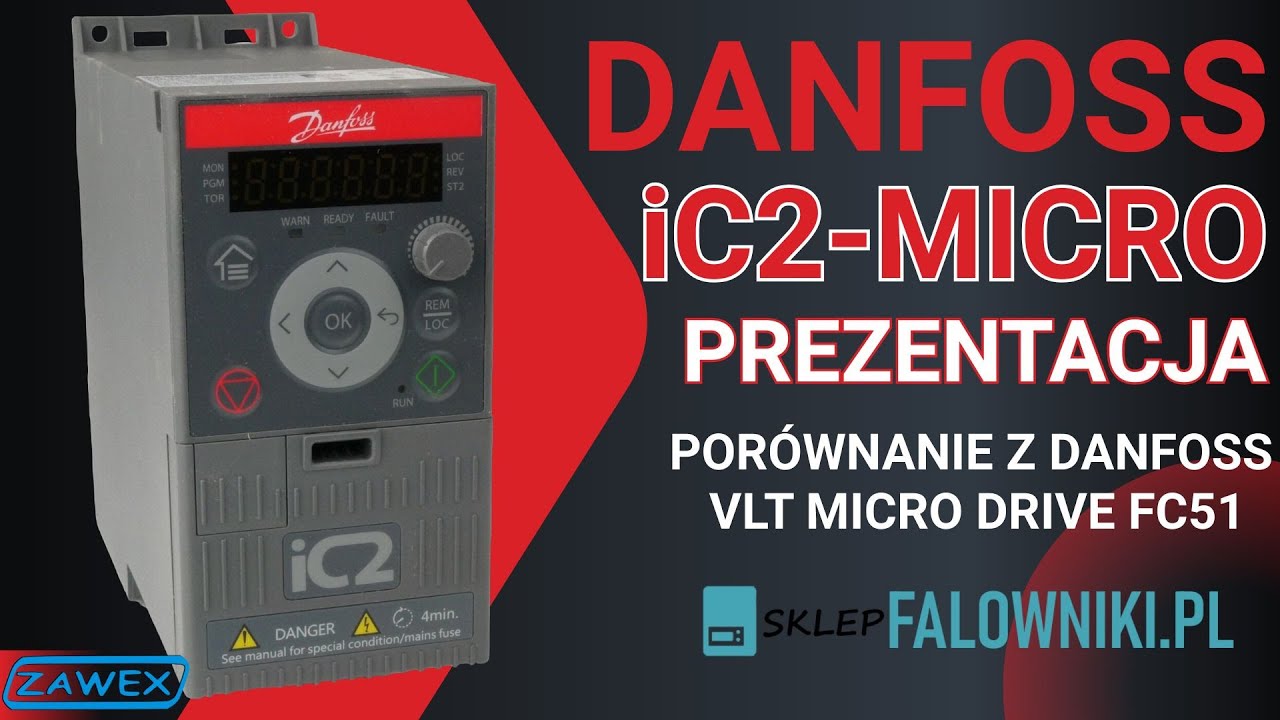 Nowy falownik Danfoss iC2-Micro &ndash; następca VLT Micro Drive FC51 -sklepfalowniki.pl