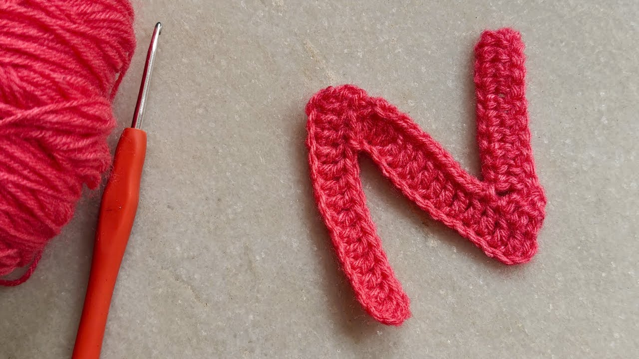 How to crochet alphabet letters | Crochet Letter N | crochet alphabet letters tutorial