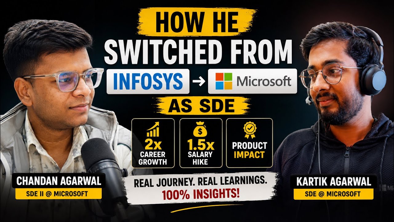 🎙️ Software Engineer & Software Engineer 2 at Microsoft | College, AI, CV & Hiring | Chandan Agrawal