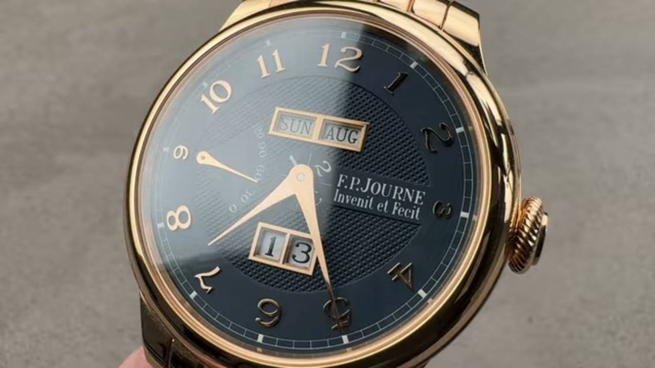 F.P. Journe Quantième Perpétuel 42mm Rose Gold Blue Dial Luxury Watch Review | QP G 42 B BLG
