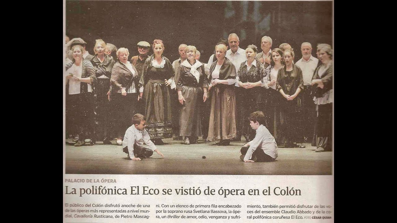 Coral Polifónica El Eco 133 Aniversario:7.-Xa non sei cantar