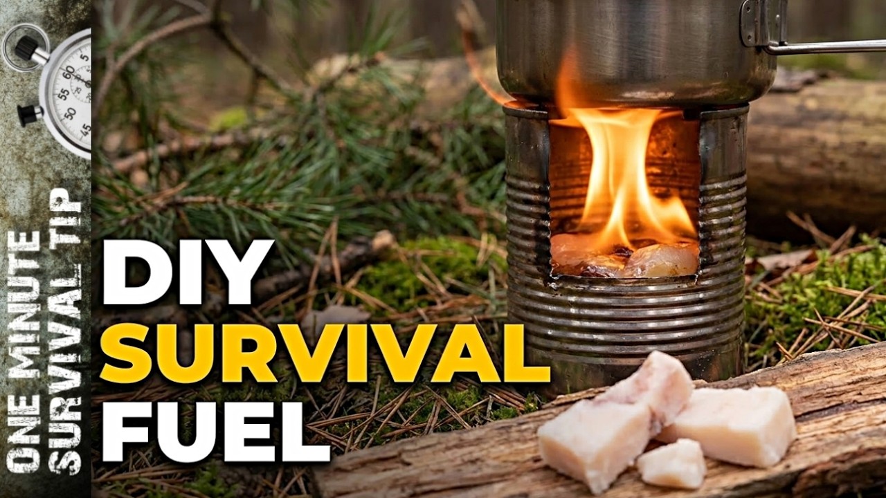 🔥 DIY Animal Fat Burner: ULTIMATE Survival Heat & Light Source! (Emergency Preparedness Fuel)