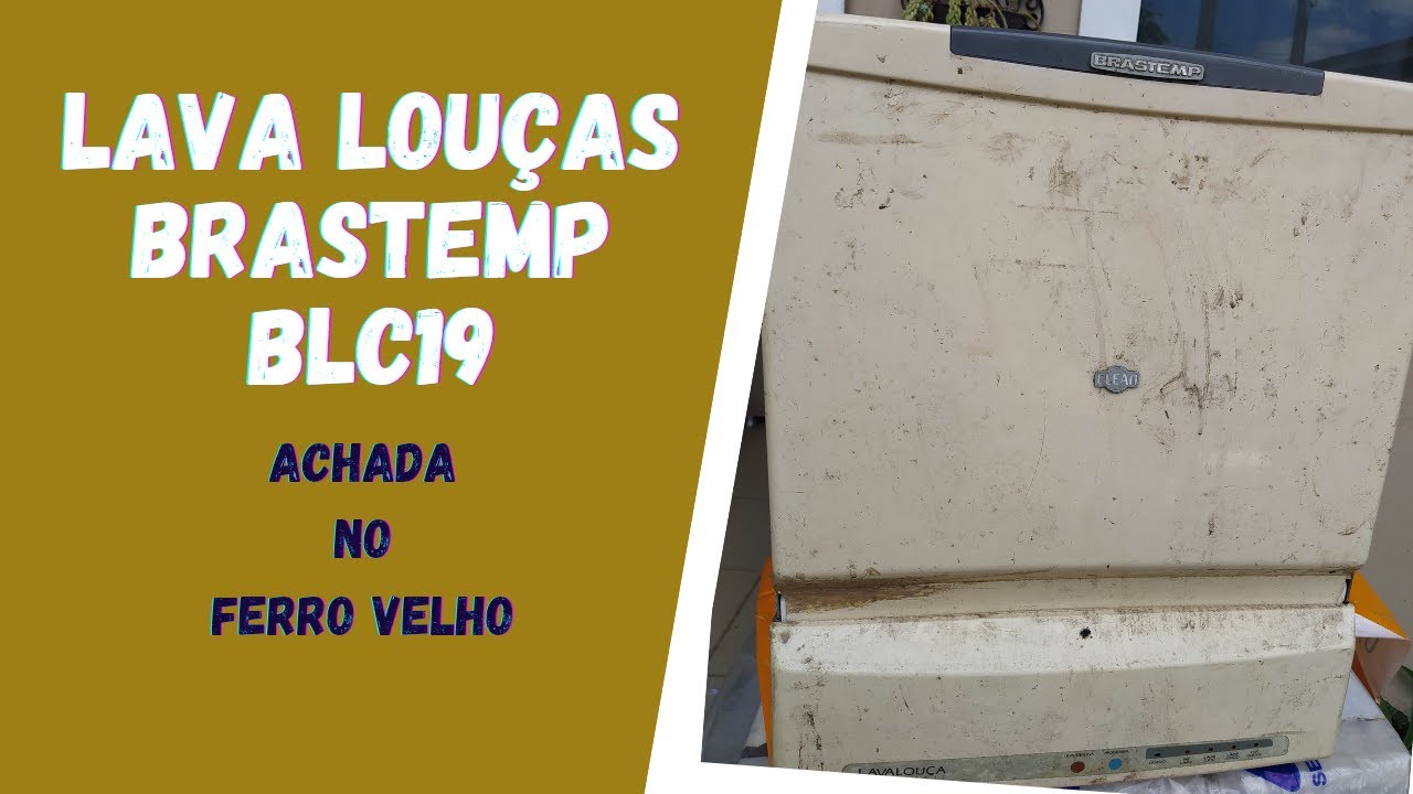 1211 - Lava louças Brastemp BLC19 achada no ferro velho