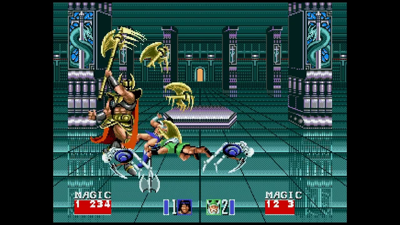 Golden Axe II - Sega Mega Drive - last boss & ending
