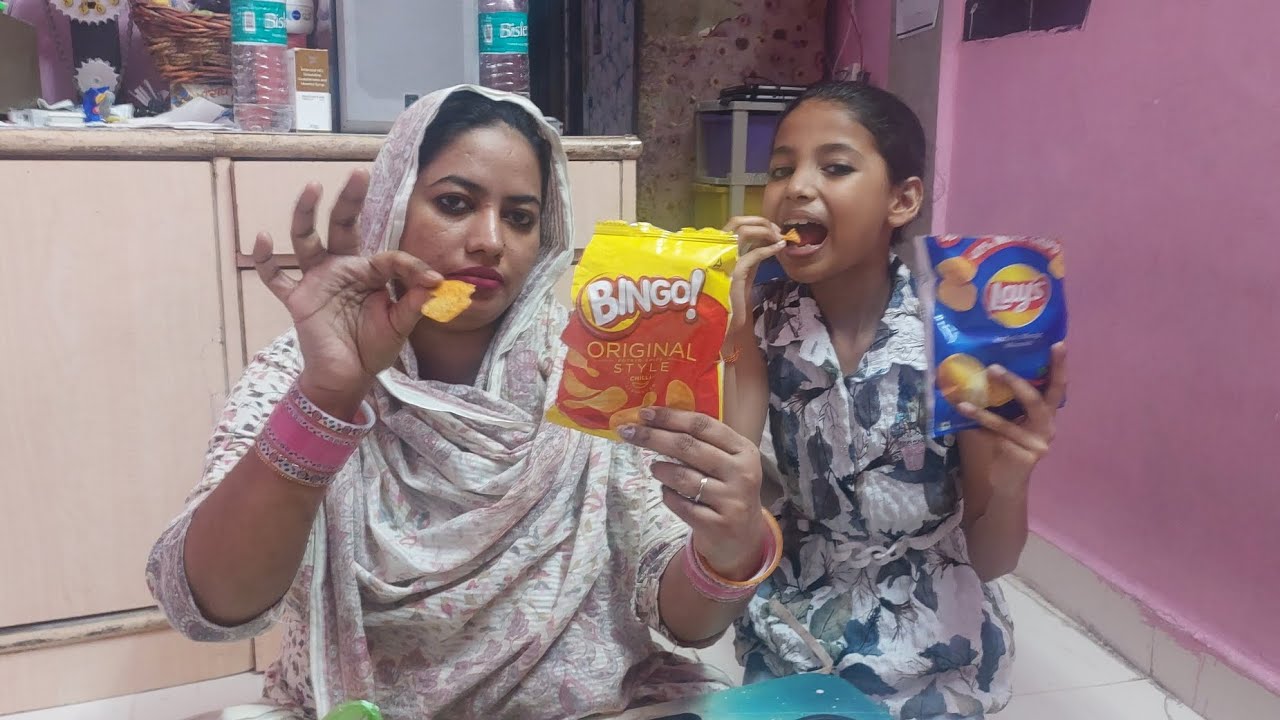 Today We Did Chips Guessing Challenge And Masti🤩😛#youtube #trending #viral #volg #video 