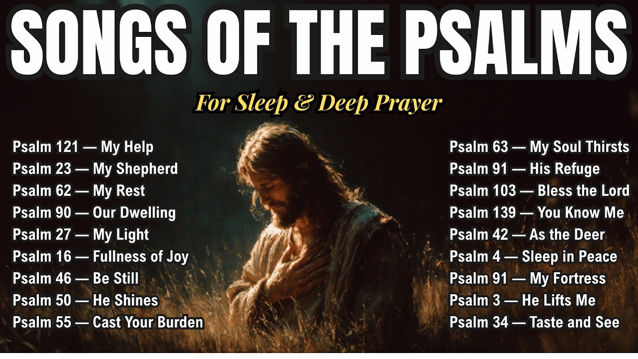 1 Hour Psalms in Song | Deep Sleep Christian Music & Good Night Prayer for Peaceful Sleep
