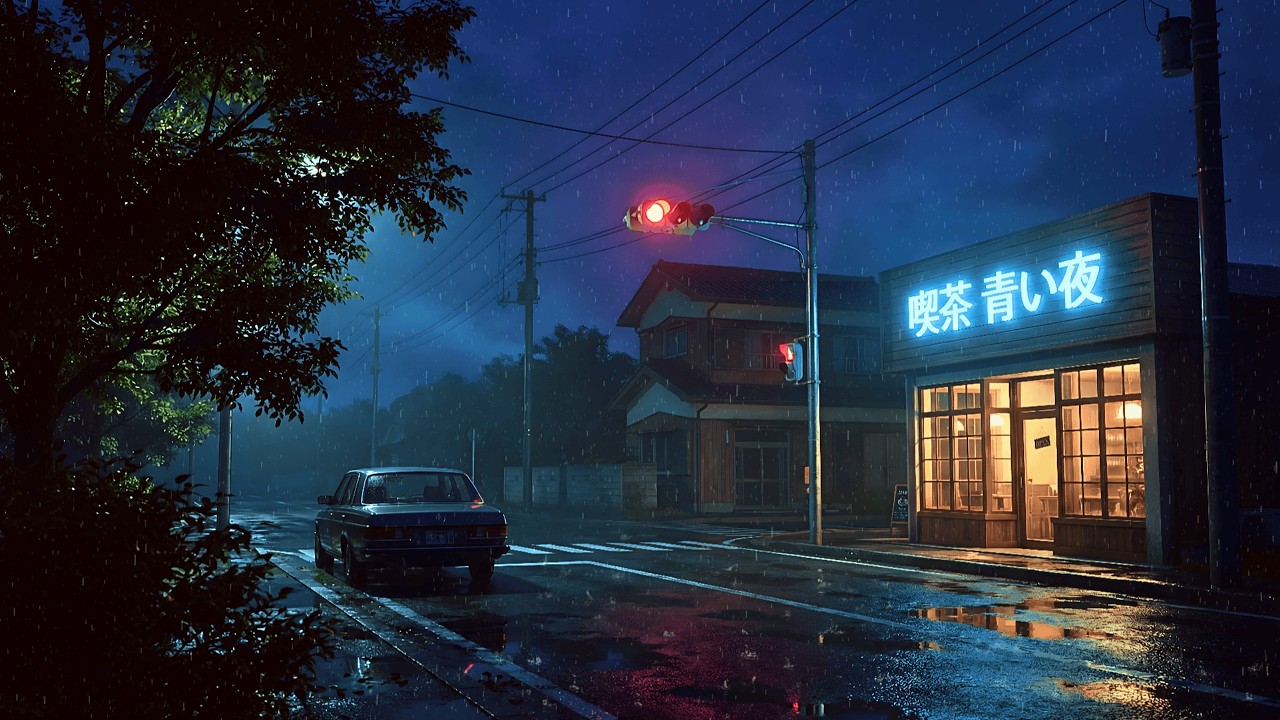 Midnight Rain in Tokyo 🌃 80s Lofi Music — Play Now