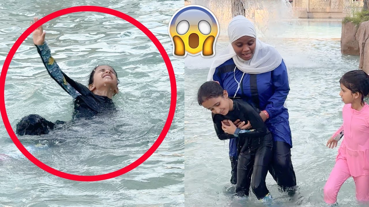 هيا  ما سمعت كلام ماما  ! غرقت في البحر ! سوالف بناتي