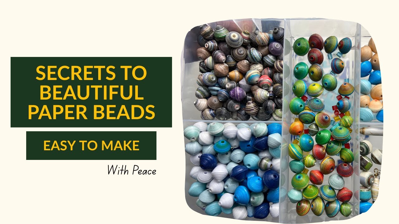 Secrets to rolling beautiful paper beads (full video) 
