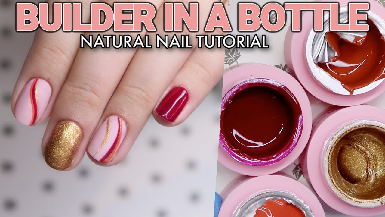 How to do a gel manicure  ON NATURAL NAILS 💅🏻  GLITTERBELS Watch Me Work Style Easy Nail Tutorial