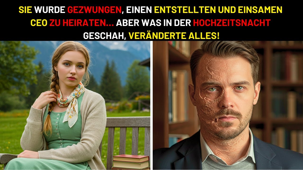 SIE WURDE GEZWUNGEN, EINEN ENTSTELLTEN CEO ZU HEIRATEN… DOCH DIE HOCHZEITSNACHT VERÄNDERTE ALLES!