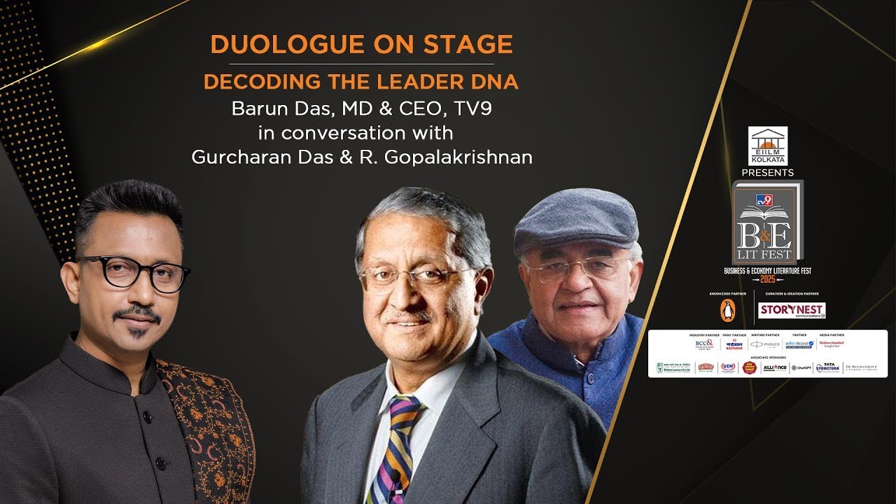 Duologue On Stage : Barun Das, MD & CEO, TV9 in conversation with  Gurcharan Das & R. Gopalakrishnan