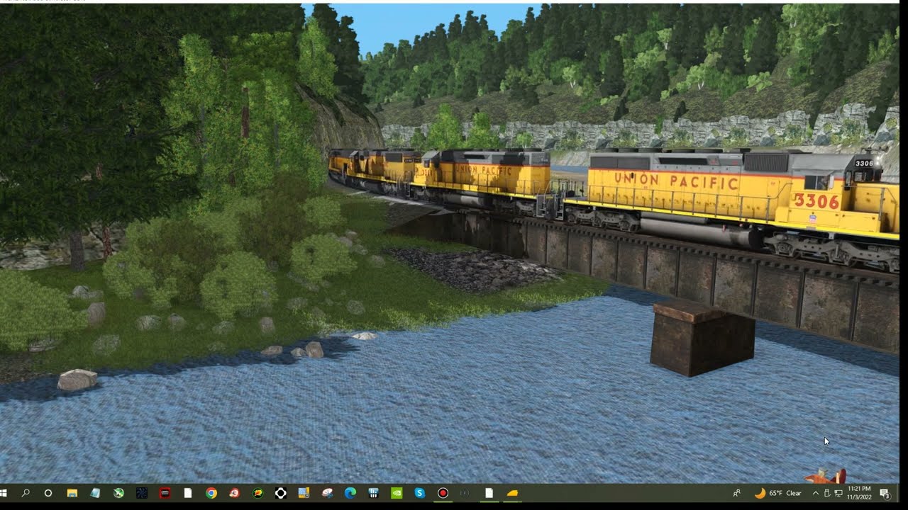 A busy day on the Missouri Pacific  river sub