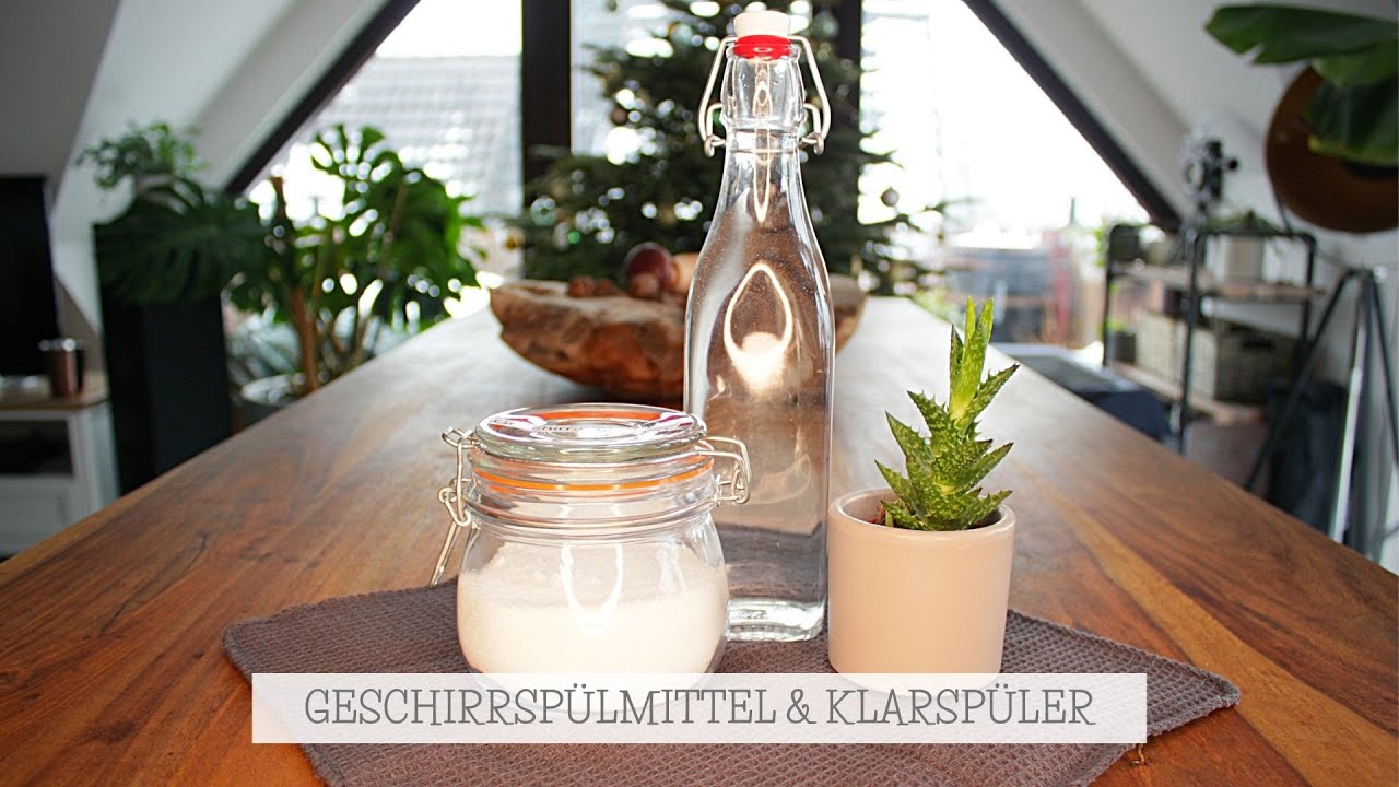 Nachhaltiges Geschirrspülpulver und Klarspüler selber machen