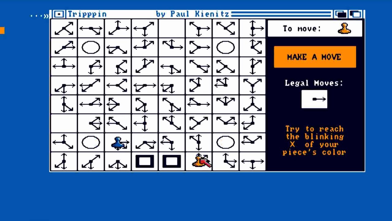 AMIGA TRIPPPIN Paul Kienitz TRIPPIN TRIPPPING TRIPPING TRIPING TRIPIN WB GAMES WORKBENCH COLLECTIONS