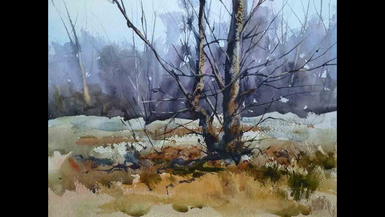 Painting Trees in Watercolour