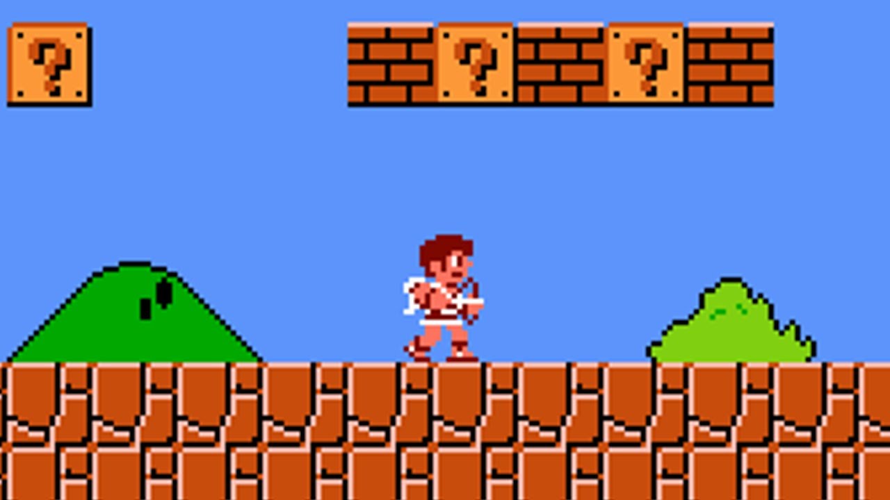 Super Mario Bros. Crossover - Kid Icarus as Pit (PC) - Gameplay