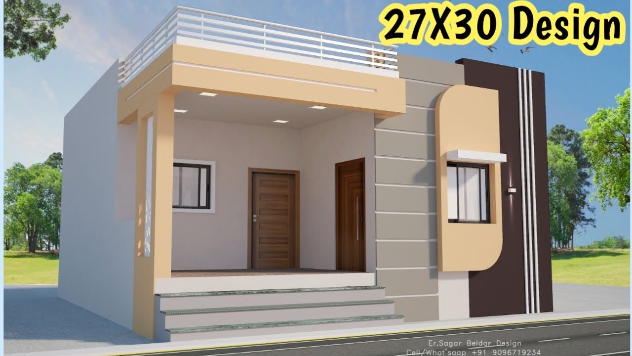 27X30 Latest Front Elevation Design || 27X30 Home Design 2bhk | East Face 27 x 30 Front Design