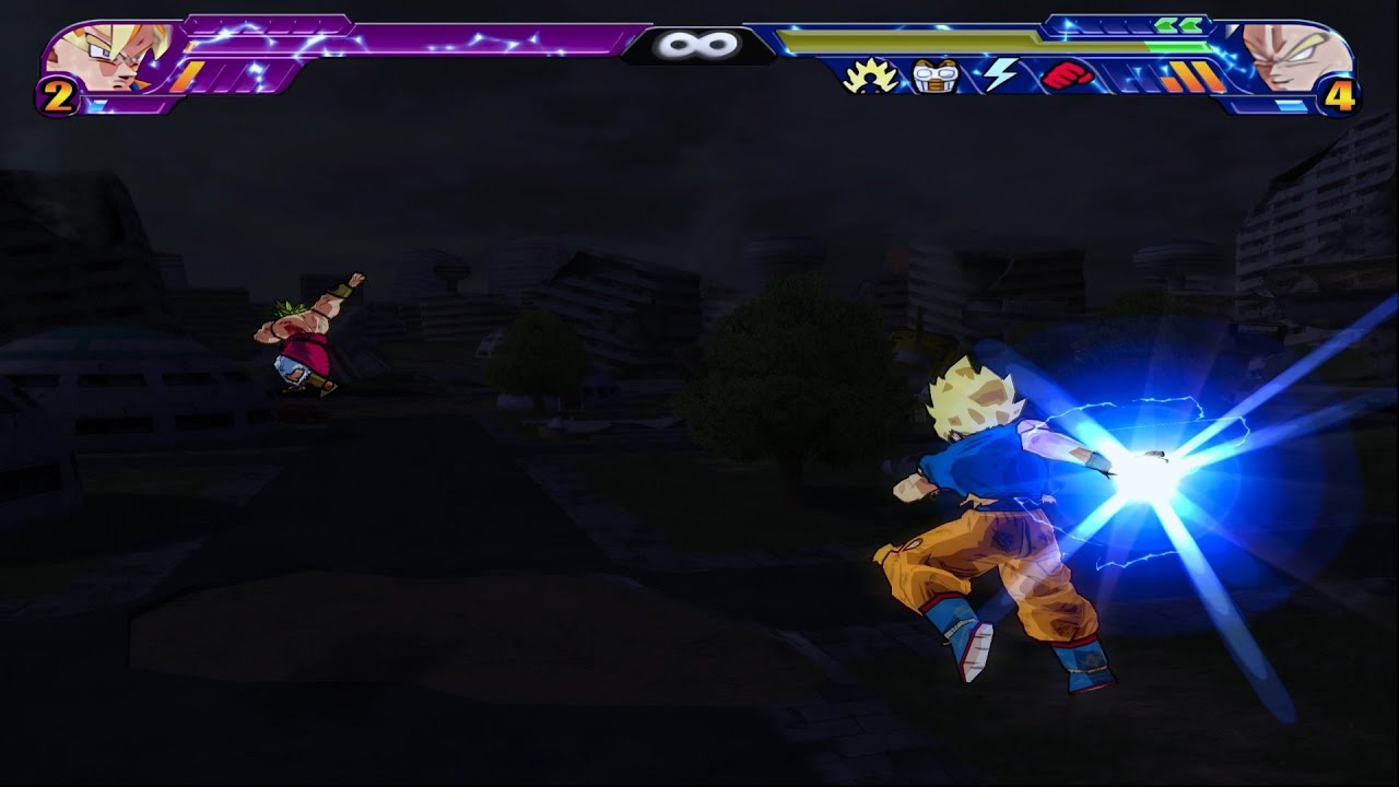 【TAS】Goku SSJ VS Broly LSSJ (Enhanced Red Potara) | DBZ: Budokai Tenkaichi 3 HD
