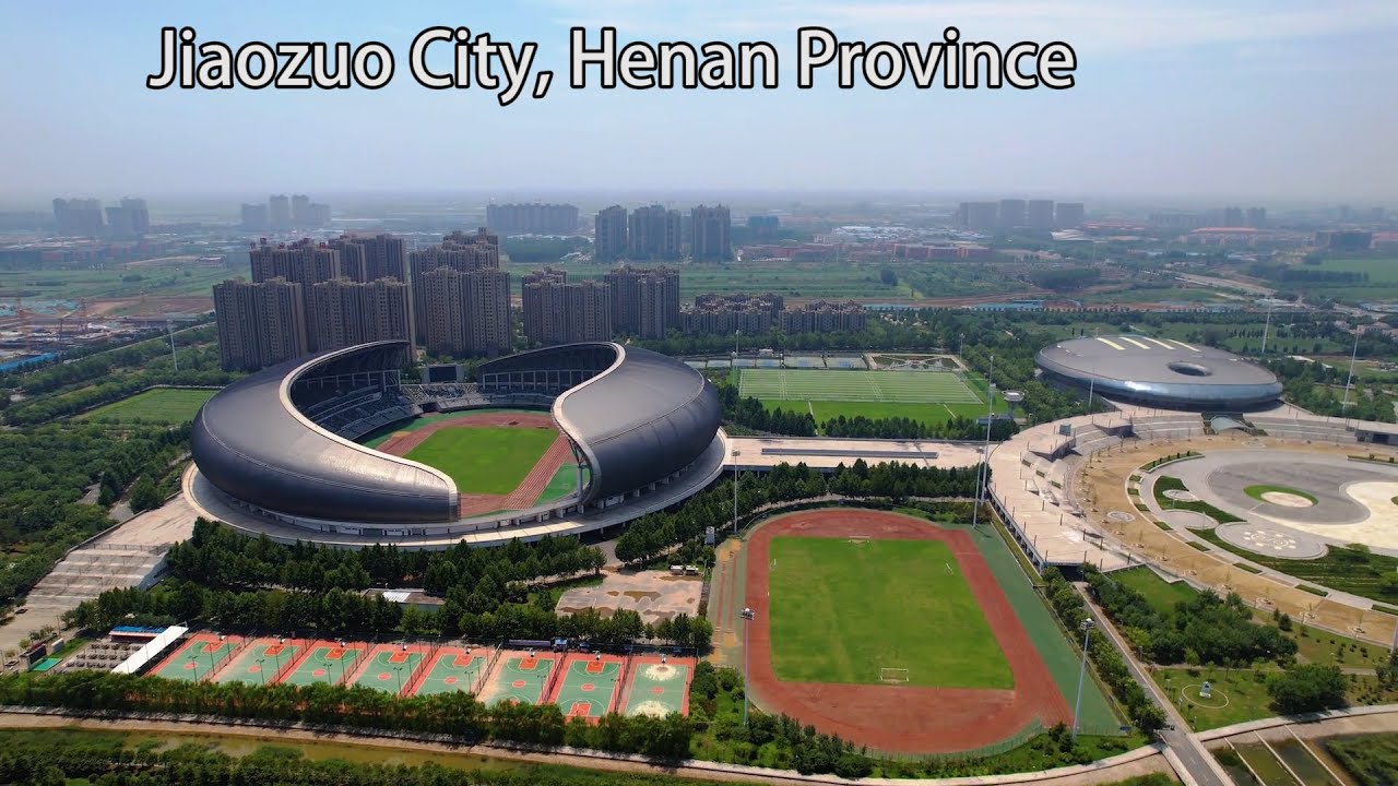 Aerial China：Jiaozuo City, Henan Province河南省焦作市
