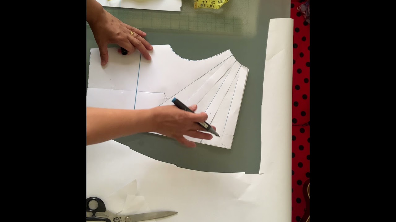How To Make a Cowl Neckline in a Flat Pattern Paper