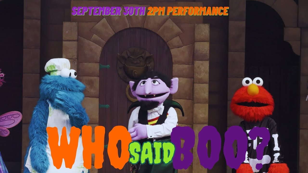 Who Said Boo? | Sept 30th | 2PM Performance | The Count's Halloween Spooktacular 2023 Sesame Place