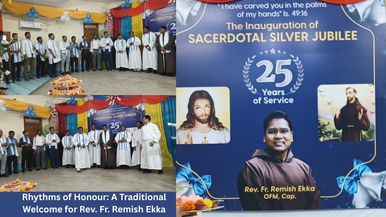 Christian felicitation Ceremony by Rev. Fr. Remish Ekka OFM. Cap I Holy Family Church WB kolkata