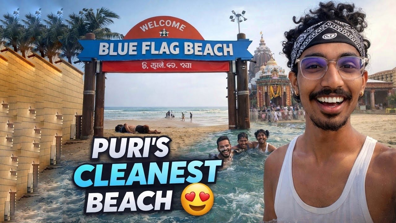 Puri Mein Aisi Beach Bhi Hai? 😱 | Blue Flag Beach + Jagannath Temple | OneNiteshRIDES