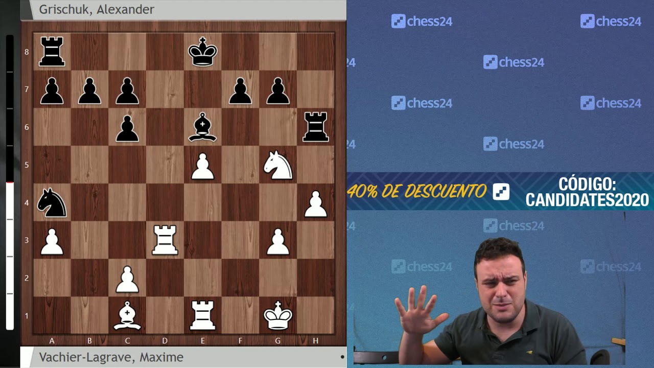 ¿Aguanta de todo el muro de Berlín? Maxime Vachier-Lagrave - Alexander Grischuk (4); Candidatos 2020