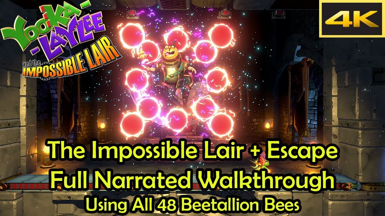 The Impossible Lair Walkthrough [4k] - Yooka-Laylee and the Impossible Lair