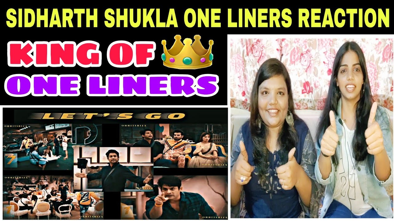 ONE-LINERS OF SIDHARTH SHUKLA 😎 | Bigg Boss 13 | Indian Girls Reaction