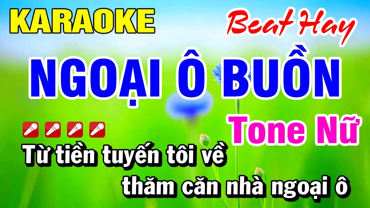 Karaoke Nhạc Sống Tone Nữ Ngoại Ô Buồn - Nhạc 2026 (Beat Hay) Hoài Phong 2