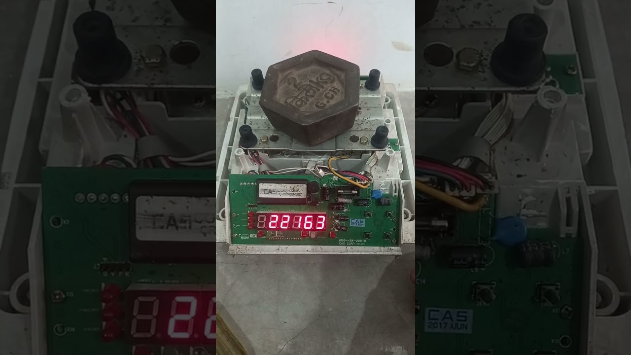 CAS SW LR 20kgs calibration with 2kgs weight simple steps