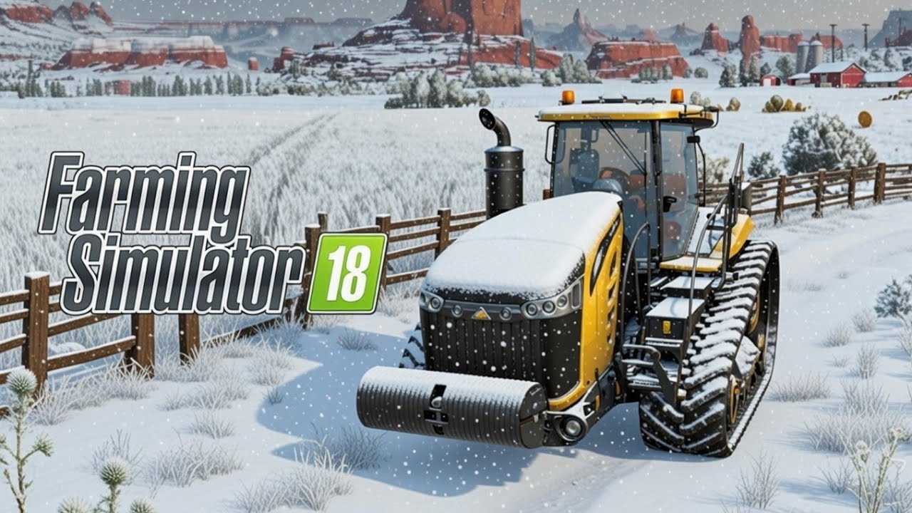 Update! Snowfall & Winter Season Gameplay : Fs 18 Cultivation & Grass Cutting - Timelapse #fs18 